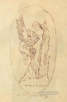  Symbolism Works - Oedipe Et Le Symbolism biblical mythological Gustave Moreau